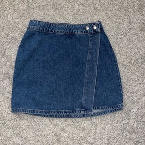 Asymmetrical Denim Mini Skirt ♥️